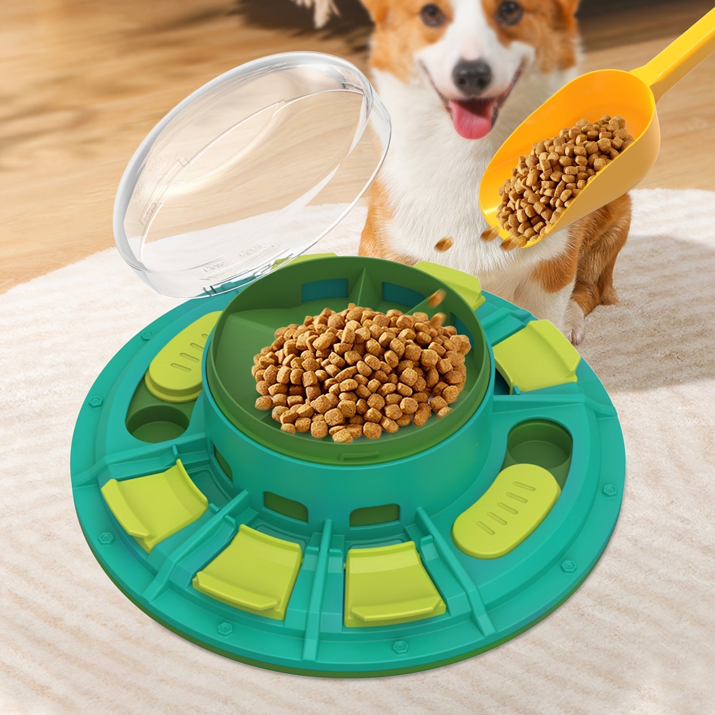 Interactive Dog Puzzle Feeder