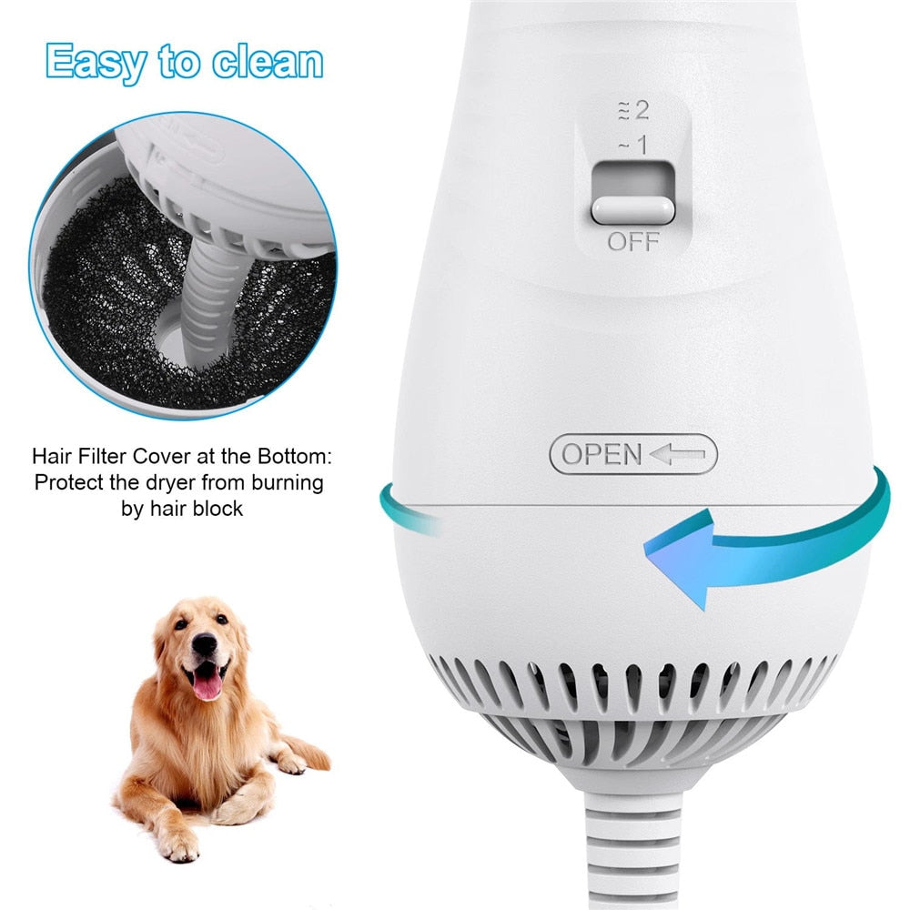 PawDry™2-in-1 Pet Grooming Dryer & Brush