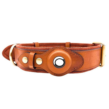 Leather Airtag Pet Collar