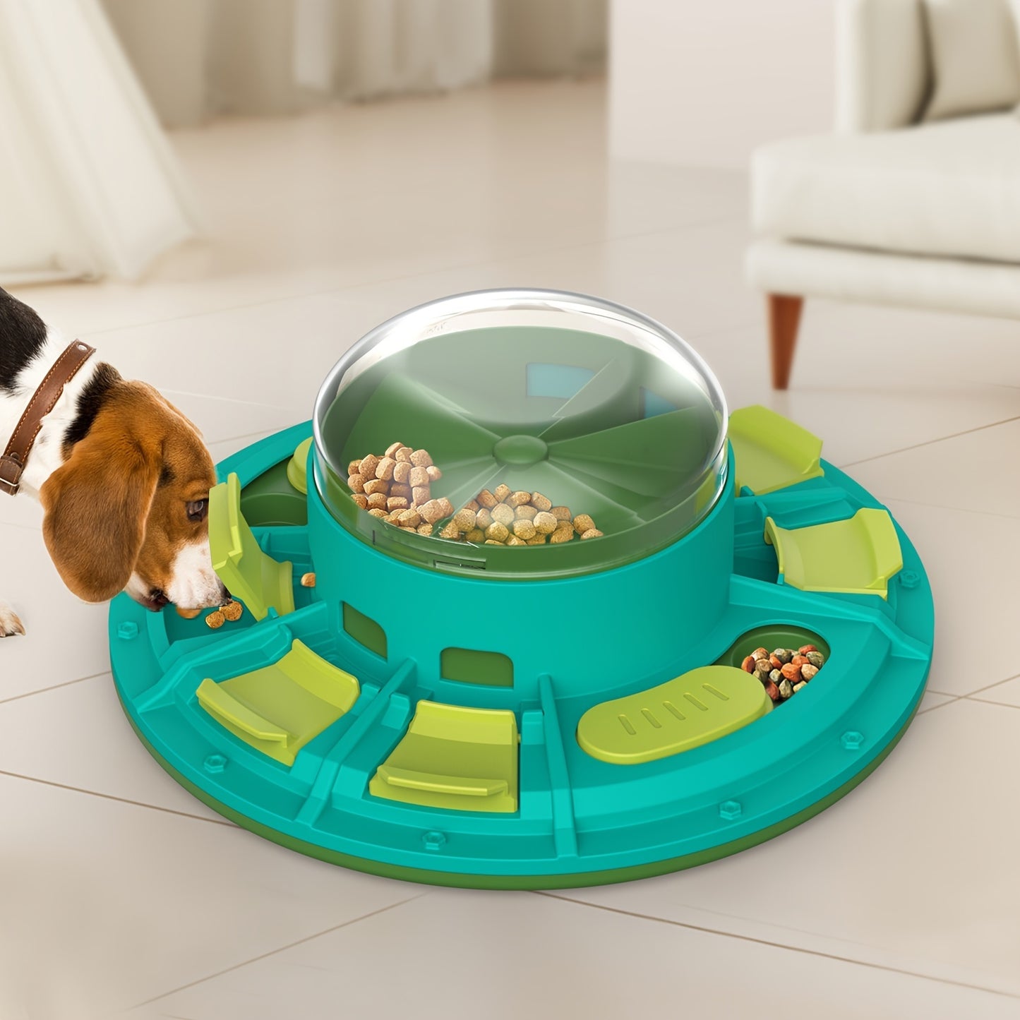 Interactive Dog Puzzle Feeder