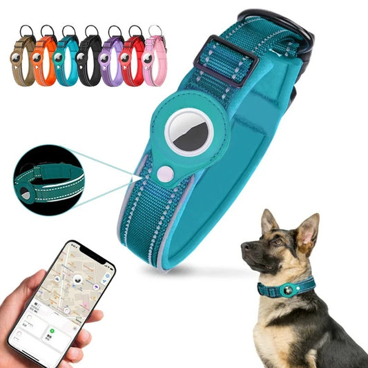 Leather Airtag Holder Pet Collar